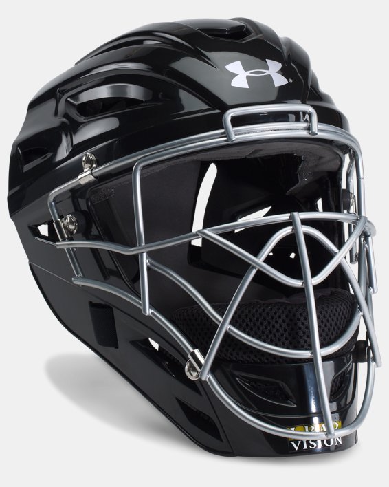 Boys' UA Victory Catcher's Helmet, Black, pdpMainDesktop image number 0